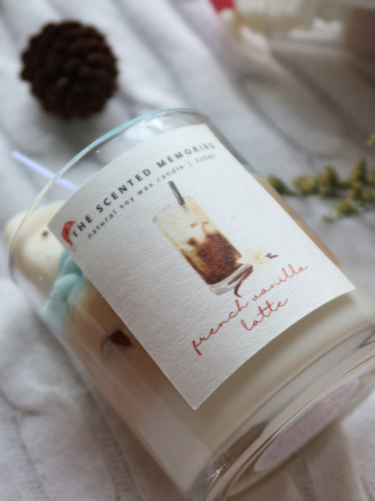 French vanilla latte candle