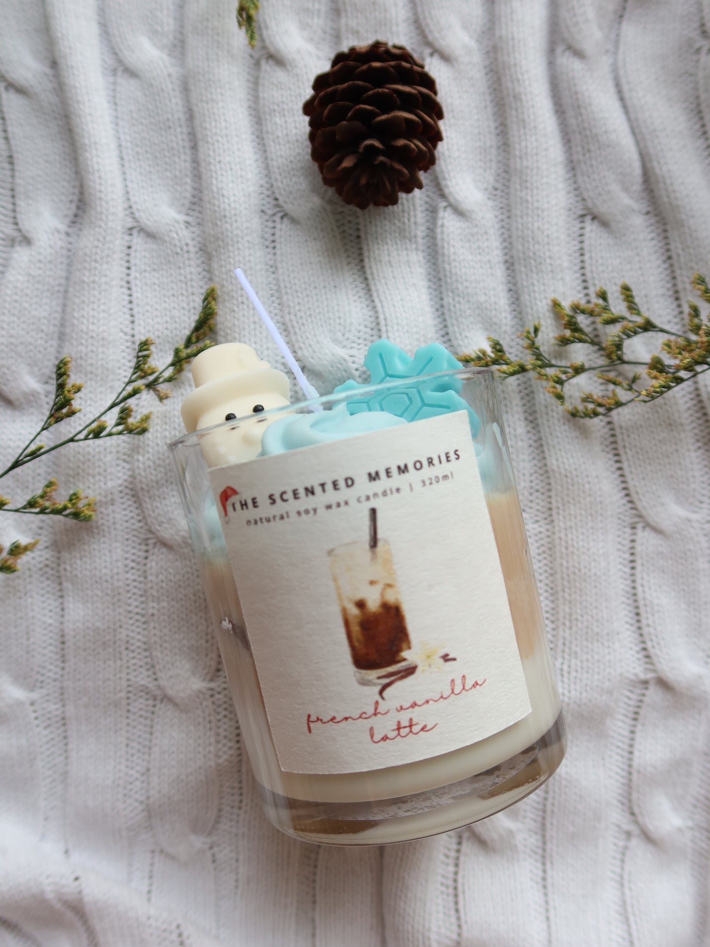 French vanilla latte candle